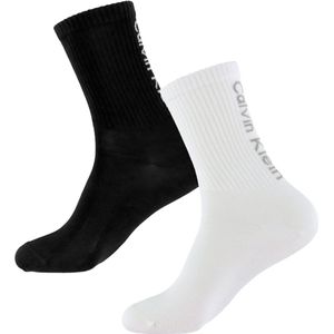 Calvin Klein - CKJ WOMEN SOCK - Enkelsokken - Zwart - Set van 2 paar