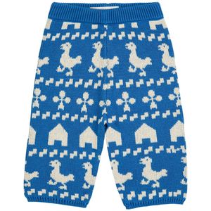 Bobo Choses Broek - Gebreid - Farm Overal - Blauw - Bobo Choses - 9 mnd - Broeken - Katoen