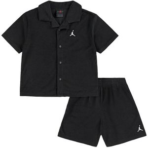Jordan Shorts Set - Overhemd/Shorts - Badstof - Zwart m. Logo - Jordan - 3-4 jaar (98-104) - Shorts