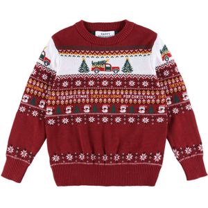 Jule-Sweaters Blouse - Gebreid - Rijden Home Voering Kerstmis - Jule-Sweater - 1-2 jaar (80-92) - Shirts