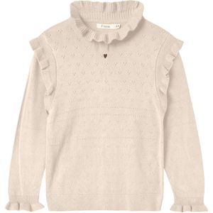 Fliink Blouse - Gebreid - Roem - Zandschelp m. Pointelle - Fliink - 86 - Shirts