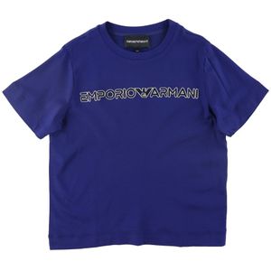 Emporio Armani T-Shirt - Blu Faro m. Zwart - Emporio Armani - 4 jaar (104) - T-Shirts