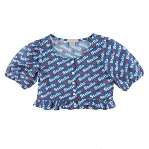 Stella McCartney Kids Top - Blauw m. Logoprint - Stella McCartney Kids - 8 jaar (128) - Tanktop