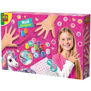 SES Creative - Versier je nagels - Eenhoorn - SES Creative - OneSize - Creatieve Speelset