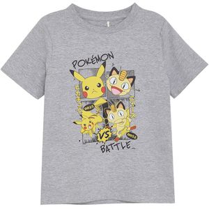 Minymo T-Shirt - Pokémon - Grey Melange - Minymo - 4 jaar (104) - T-Shirts