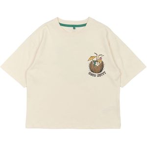 The New T-Shirt - TnOleen - White Swan m. Print - The New - 5-6 jaar (110-116) - T-Shirts