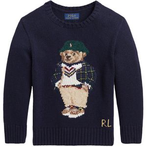 Polo Ralph Lauren Blouse - Gebreid - Navy m. Knuffel - Polo Ralph Lauren - 3 jaar (98) - Blouse