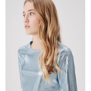 LMTD Blouse - Bijgesneden - NlfNirror - Delphinium Blue - LMTD - 146/152 - Shirts