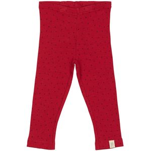Petit Piao Leggings - Rib - Modaal - Jet Rood/Fietsrood - Petit Piao - 56 - Leggings