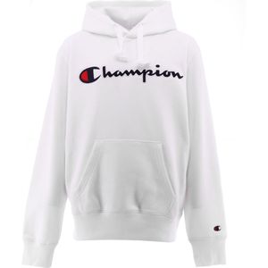 Champion Fashion Hoodie - Wit M Logo - Champion - 16-18 jaar (176-188) - Hoodie