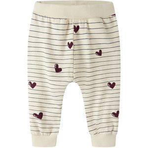 Name It Broek - NbfVandora - Summer Zand/Strepen Eend Hearts - Name It - 56 - Broeken - Katoen