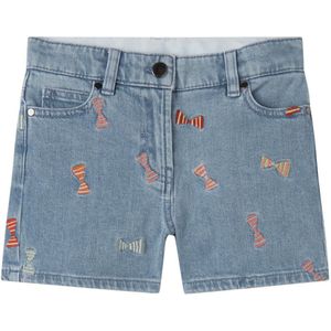 Stella McCartney Kids Jeansbroek - Celeste m. Bogen - Stella McCartney Kids - 4 jaar (104) - Shorts