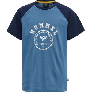 Hummel T-Shirt - HmlNatuurkunde - Blue Horizon - Hummel - 4 jaar (104) - T-Shirts