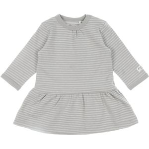 Minymo Jurk l/s - Grijs m. Strepe - Minymo - 56 - Jurk