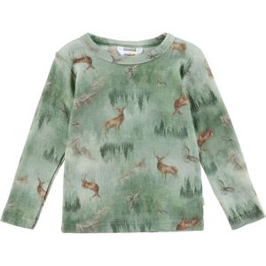 Joha Blouse - Wol - Groen m. Bos - Joha - 90 - Shirts