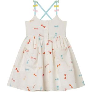 Stella McCartney Kids Jurk - Wit m. Lussen - Stella McCartney Kids - 12 jaar (152) - Jurk