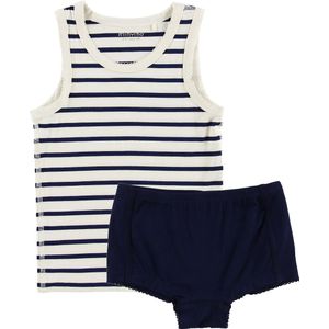 Minymo Ondergoed - Bamboe - Wit/Navy Gestreept - Minymo - 4 jaar (104) - Ondergoed
