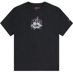 Jordan T-Shirt - Zwart m. Roze - Jordan - 8-10 jaar (128-140) - T-Shirts