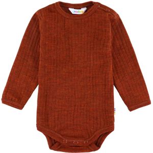 Joha Romper l/s - Wol - Rib - Rust - Joha - 50 - Romper L/S