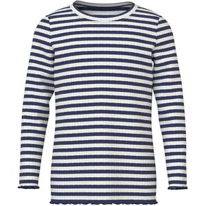 Name It Blouse - NmfVemma - Cloud Danser/Baken Blue Stripe - Name It - 4 jaar (104) - Shirts