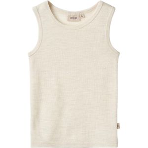 WHEAT - Iggy - Tanktop - Eggshell Melange - Van Zuivere Merinoswol