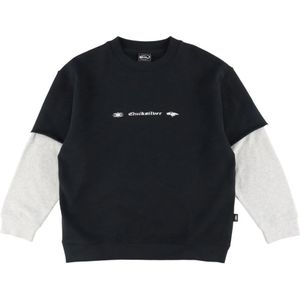 Quiksilver Sweatshirt - Openbar - Zwart/Grijs Gevlekt - Quiksilver - 14 jaar (164) - Sweatshirt