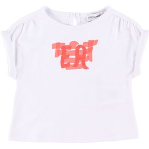 Emporio Armani T-Shirt - Wit m. Roze - Emporio Armani - 1 jaar (80) - T-Shirts