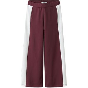 Name It Broek - Piqué - NkfRivea - Breed - Burgundy - Name It - 12 jaar (152) - Broeken - Katoen