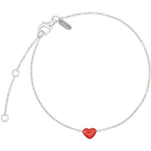 Design Letters Armband - Klein BIG Love - Zilver/Rood - Design Letters - OneSize - Sieraden