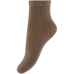 Lil Atelier Sokken - Rib - Wol - NmnRakel - Tigers Eye/MELANGE - Lil Atelier - 19/21 - Sokken