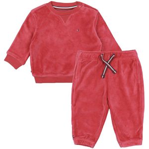 Tommy Hilfiger Set - Blouse/Broek - Fluweel - Heritage Roze - Tommy Hilfiger - 74 - Shirts