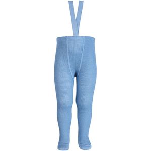 Condor Panty's m. Bretellen - Wol - Azuurblauw - Condor - 6-12 mnd - Panty's