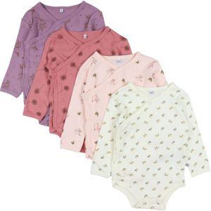 Pippi Babywear - Bodystockings - 4-Pack - All-Over Print - 100% Katoen