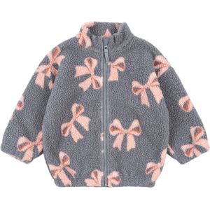Konges Sløjd Fleece Jas - Jody Teddy - Bella Blue Bow - Konges Sløjd - 1 jaar (80) - Fleece Jassen