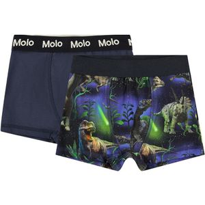 Molo Boxershorts - Justin - 2-pack - Dino Galaxy - Molo - 7-8 jaar (122-128) - Boxershorts