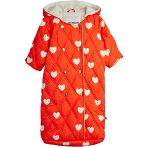 Mini Rodini Voetenzak - Gewatteerd - Hearts - 80 cm - Rood - Mini Rodini - OneSize - Voetenzak