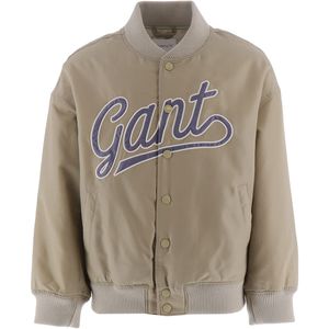 GANT Zomerjas - Script Logo Varsity - Beige Green - GANT - 15 jaar (170) - Zomerjas