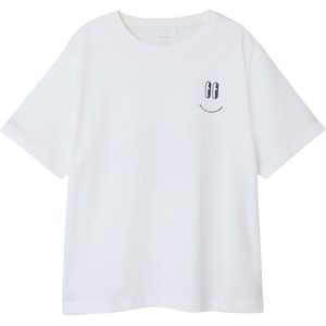 Name It T-Shirt - NkmOvan - Bright White m. Print - Name It - 6 jaar (116) - T-Shirts