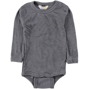 Joha Romper l/s - Wol/Zijde - Donkergrijs - Joha - 50 - Romper L/S