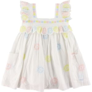 Stella McCartney Kids Jurk - Wit/Pastel m. Bloemen - Stella McCartney Kids - 5 jaar (110) - Jurk