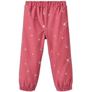 Wheat Regenbroek m. Thermos - PU - Um - Drijvende bloemen - Wheat - 4 jaar (104) - Regenbroek