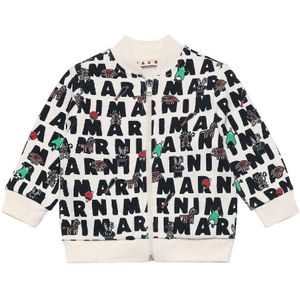 Marni Cardigan - Off-White m. AOP Logo - Marni - 68 - Cardigan