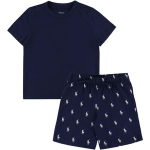 Polo Ralph Lauren Pyjama set - Newport Navy m. Logo's - Polo Ralph Lauren Acc - 116/122 - Pyjama - Tweedelig