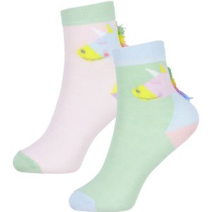 Stella McCartney Kids Sokken - 2-pack - Roze/Groen m. Pony - Stella McCartney Kids - 35 - Sokken