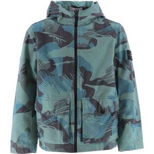 Stone Island Jas - Smaragd m. Print - Stone Island - 10 jaar (140) - Zomerjas