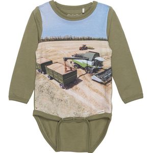 Minymo leefde l/s - Deep Lichen Green - Minymo - 74 - Romper L/S