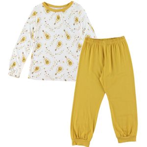 Joha Pyjama set - 2-delig - Bamboe - Off White m. Guitar - Joha - 90 - Pyjama - Tweedelig