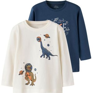 NAME IT - NMMVICTOR 2P - Lange Mouwen Shirts - Jongens - Regular Fit - O-hals