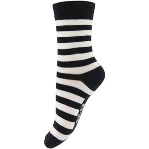 Melton Sokken - Zwart/Wit Gestreept - Melton - 15/16 - Sokken