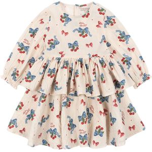 Konges Slojd - Elin - Jurk - 4 Jaar - Zachte Seersuckerstof